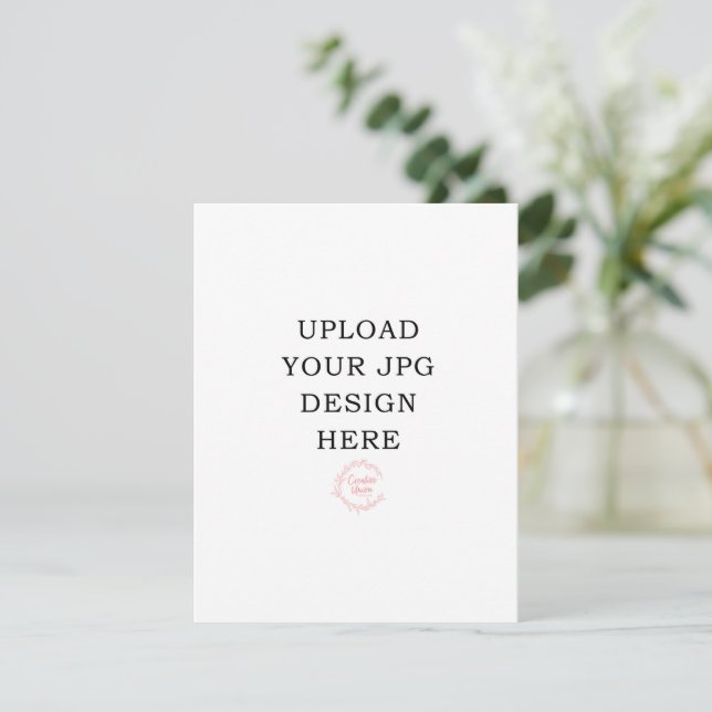 4.25x5.5 Carte de prière - Téléchargez votre propr (Debout devant)