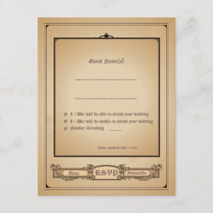 4.25x5.5 Simply Minimal Vintage Wedding Invitation