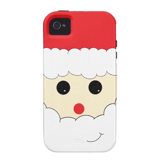 4/4S Coque iphone mignon du père noël (Dos)