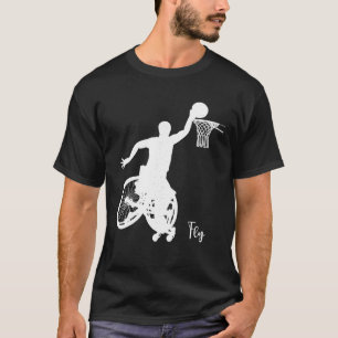 4 5 Point Player Wheelchair Basketball Fly T Shirt