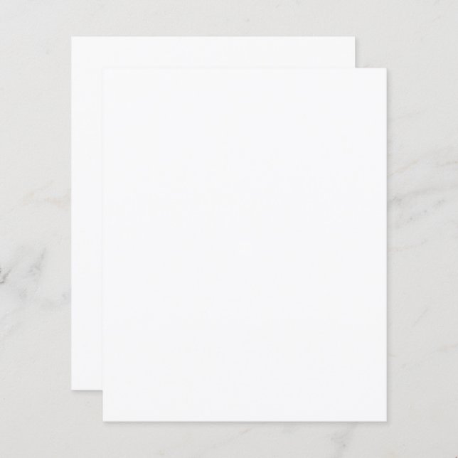 4.5" x 5.6" Flat Paper Sheet (Front/Back)