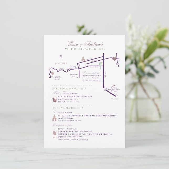 4.5" x 6.25" Custom Map Enclosure Card for LISA (Standing Front)