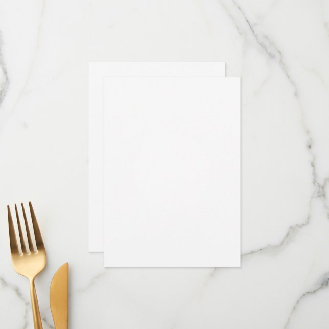 4.5" x 6.25" Flat Menu Card (Front/Back In Situ)