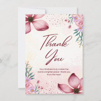 4.5" x 6.25" Thank you Card