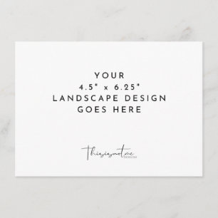 4.5x6.25" Card Printing Landscape Template