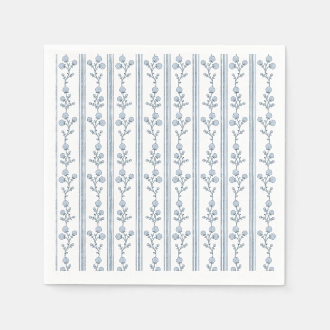 4.75" x 4.75" Coastal Shell Paper Napkin (Front)