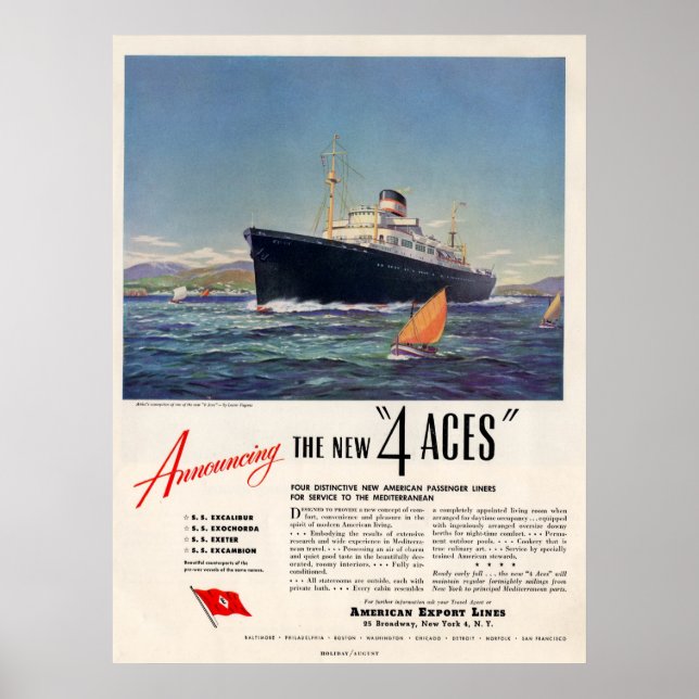 4 Aces 1948 Print Ad (Front)