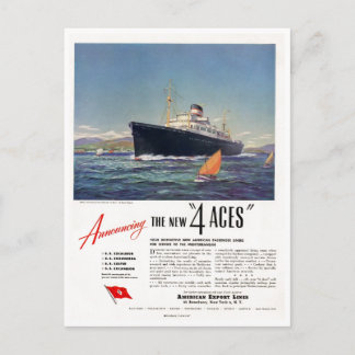 4 Aces 1948 Print Ad Postcard