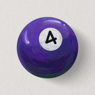 4 Ball 1 Inch Round Button