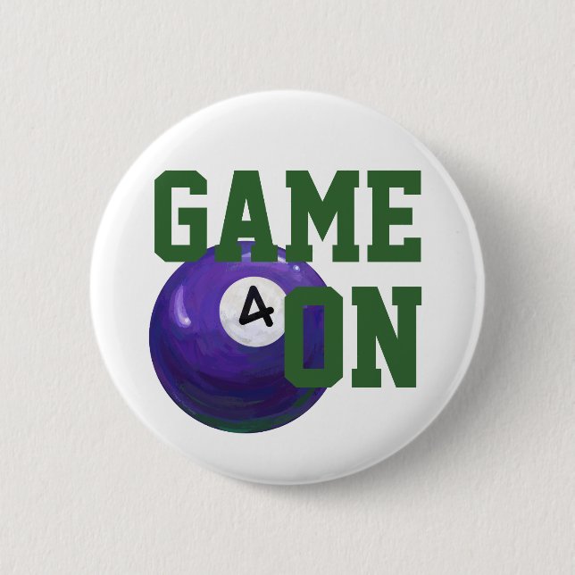 4 Ball 2 Inch Round Button (Front)