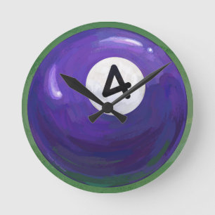 4 Ball Round Clock