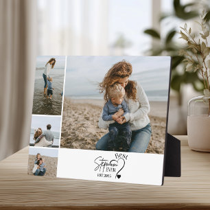 4 Best Stepmom Ever Custom Photo Collage  Plaque