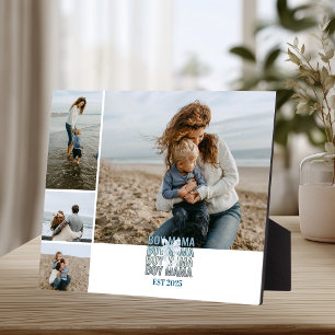 4 Boy Mama Custom Photo Collage Plaque