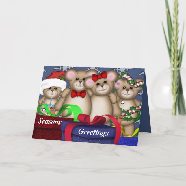 4 Buddies Christmas Holiday Card (Front)