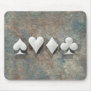 4 Card Suits Mouse Pad