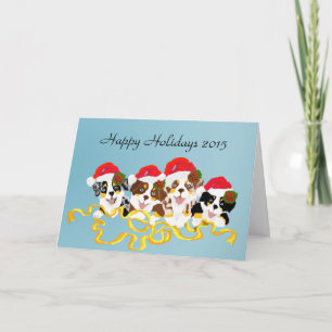 4 Cartoon de Noël Chipies Aussie Carte de voeux