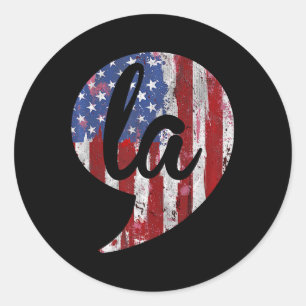 + 4 Cat Comma La Kamala Harris 2024 Classic Round Sticker
