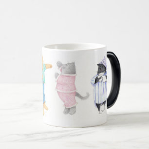 4 CATS IN PAJAMAS Magic Morphing Mug