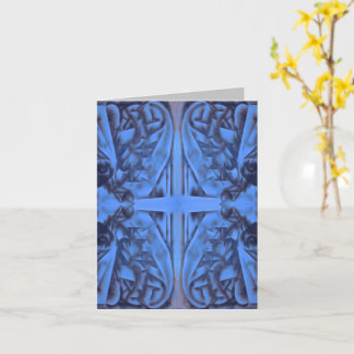 4 chiffres dans la carte Abstraite bleue