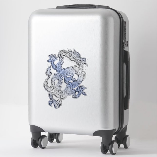 4 Chrome Style Dragon Prints (Suitcase)