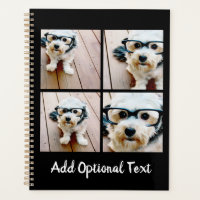 4 Collage de photos Texte facultatif — Peut modifi