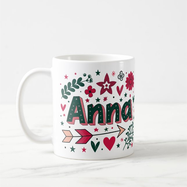 4 Color Anna 2 Coffee Mug (Left)