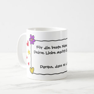 4 Color Doodle Frame 2 - eigener Text Coffee Mug