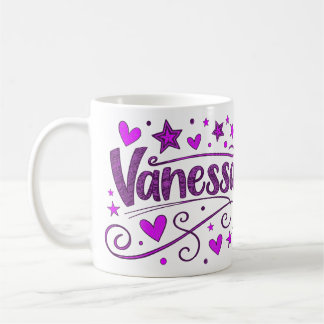 4 Color Vanessa 1 - Doodle Coffee Mug