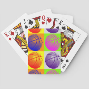 4 Colours Pop Art Basketball Playing Cards