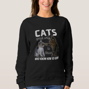 4 cute cats for cats lovers sweatshirt