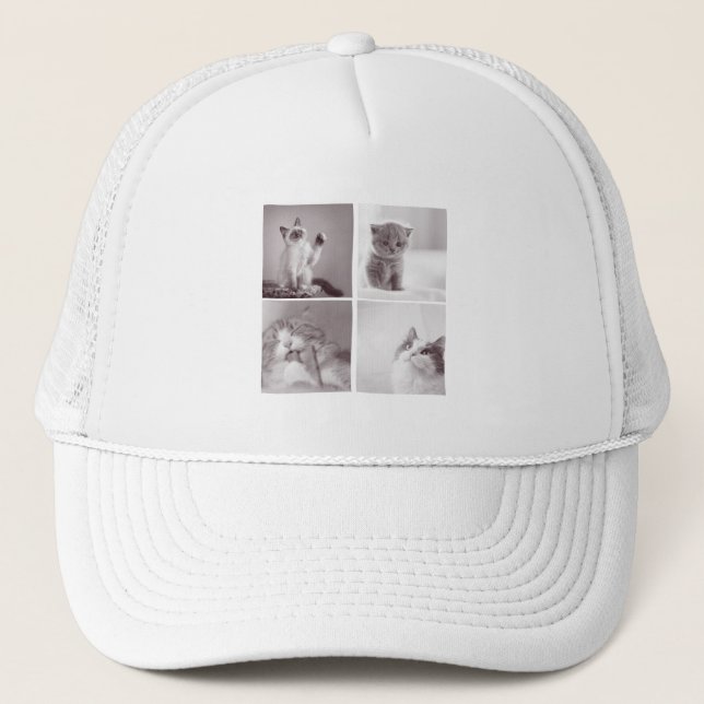 4 cute cats for cats lovers trucker hat (Front)