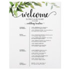 4 Days Wedding Itinerary Elegant Greenery
