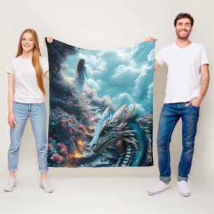 #4 Dragon World  Fleece Blanket