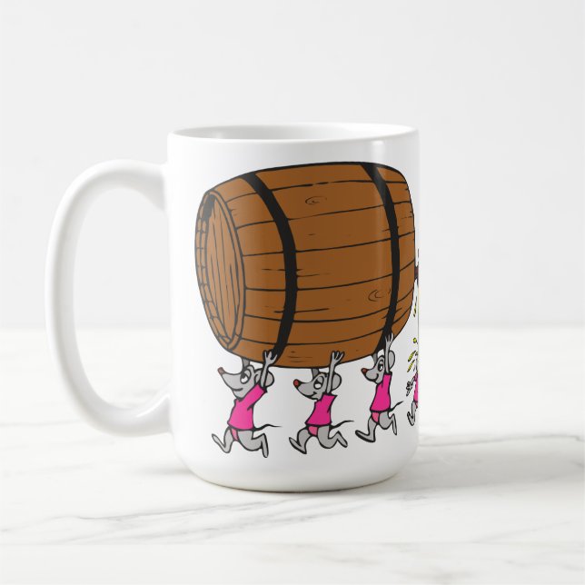 4 Drunk Mice Coffee Mug (Left)