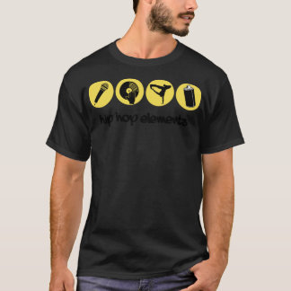 4 éléments de T-shirt Hip hop classique