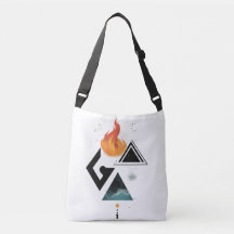 4 Elements Shoulder Tote – Earth, Air, Fire, Water