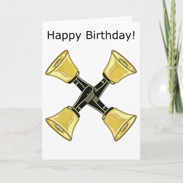 4 En Main - Bonne carte d'anniversaire (Devant)