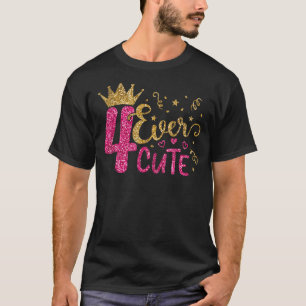 4 Ever Cute Happy 4th Birthday Four Years Old Boy T-Shirt