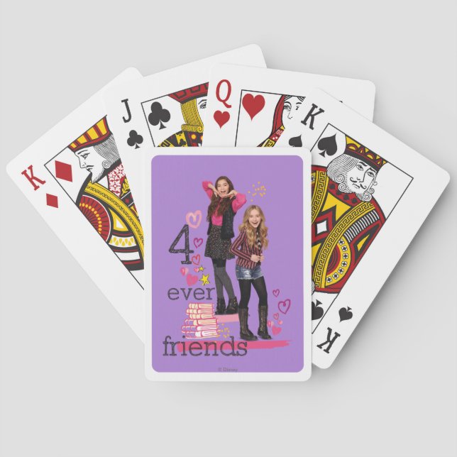 4 Ever Friends Playing Cards (Back)