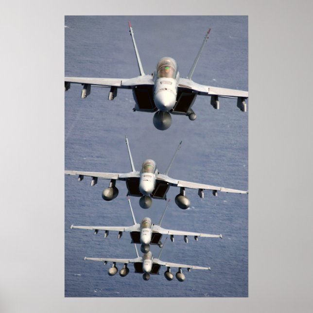 4 FA-18 Super Hornets Print (Front)