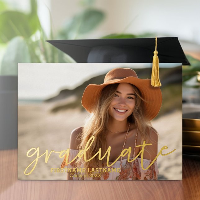 4 Faire-part photo Invitation de la fête de gradua (Graduation Party Invitation with Multiple Photos)