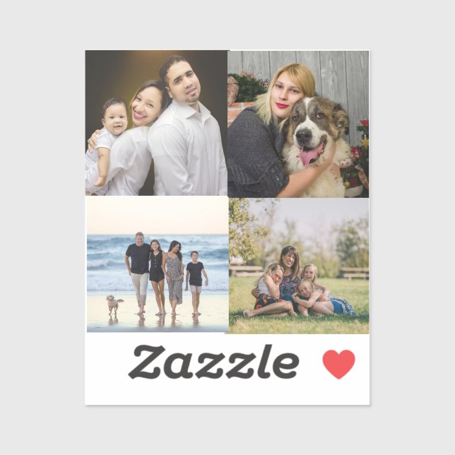 4 Family Photo Collage Custom (Sheet)