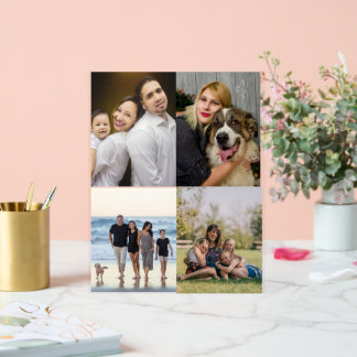  4 Family Photo Collage Custom