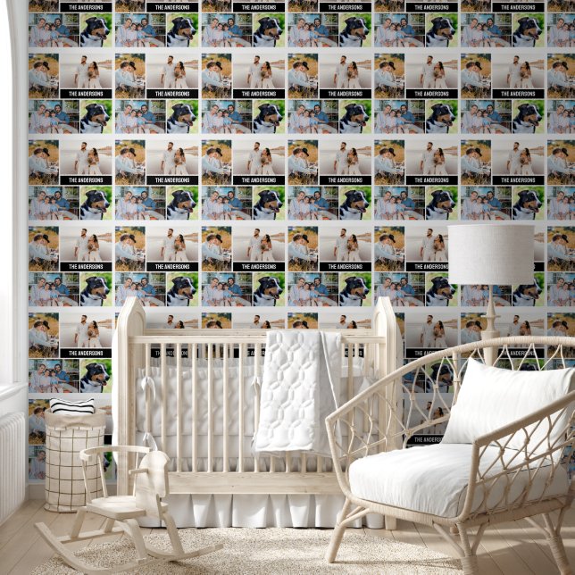 4 Family Photo Collage Template Wallpaper (Kids)