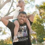 4 Family Photo We love You Daddy T-Shirt<br><div class="desc">Personalized dad t-shirt featuring 4 family pictures,  the words "we love you daddy",  and the kids names. Perfect for any special occasions,  birthdays,  christmas,  or father's day! Photo tip: Crop your photos into squares before uploading ensuring subject is in the centre for best results.</div>