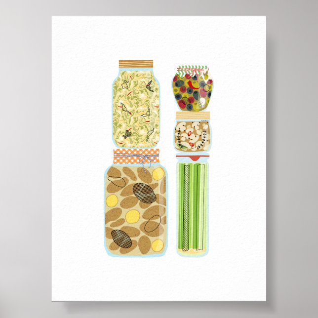 #4 Food Canning Jars Poster (Front)