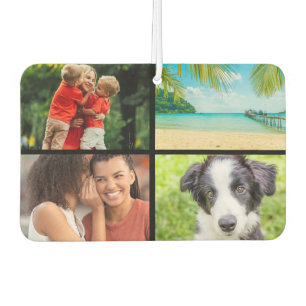 4 FPhoto Collage Script Family Name Air Freshener