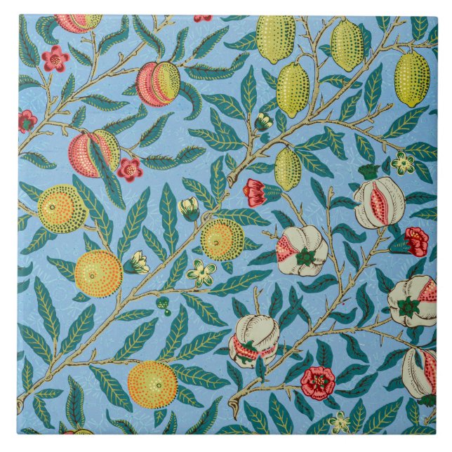 4 fruits painting tile (Front)
