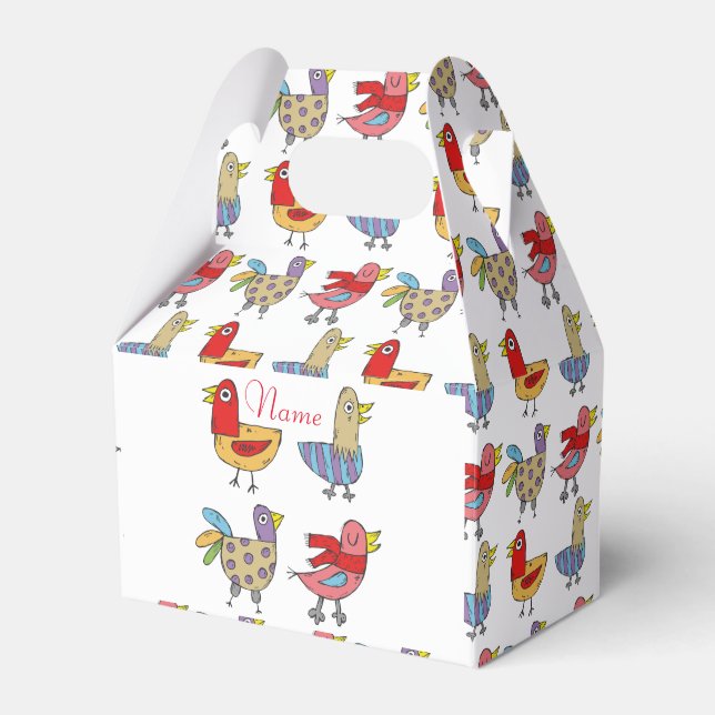 4 Funny Birds Thunder_Cove Favor Box (Front Side)