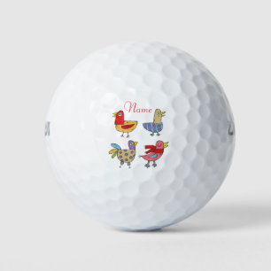 4 Funny Birds Thunder_Cove Golf Balls